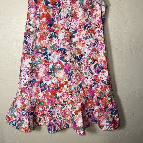 J.Crew Mercantile Floral Ruffle Flutter Cotton Dress women’s size 6. - Picture 3 of 8